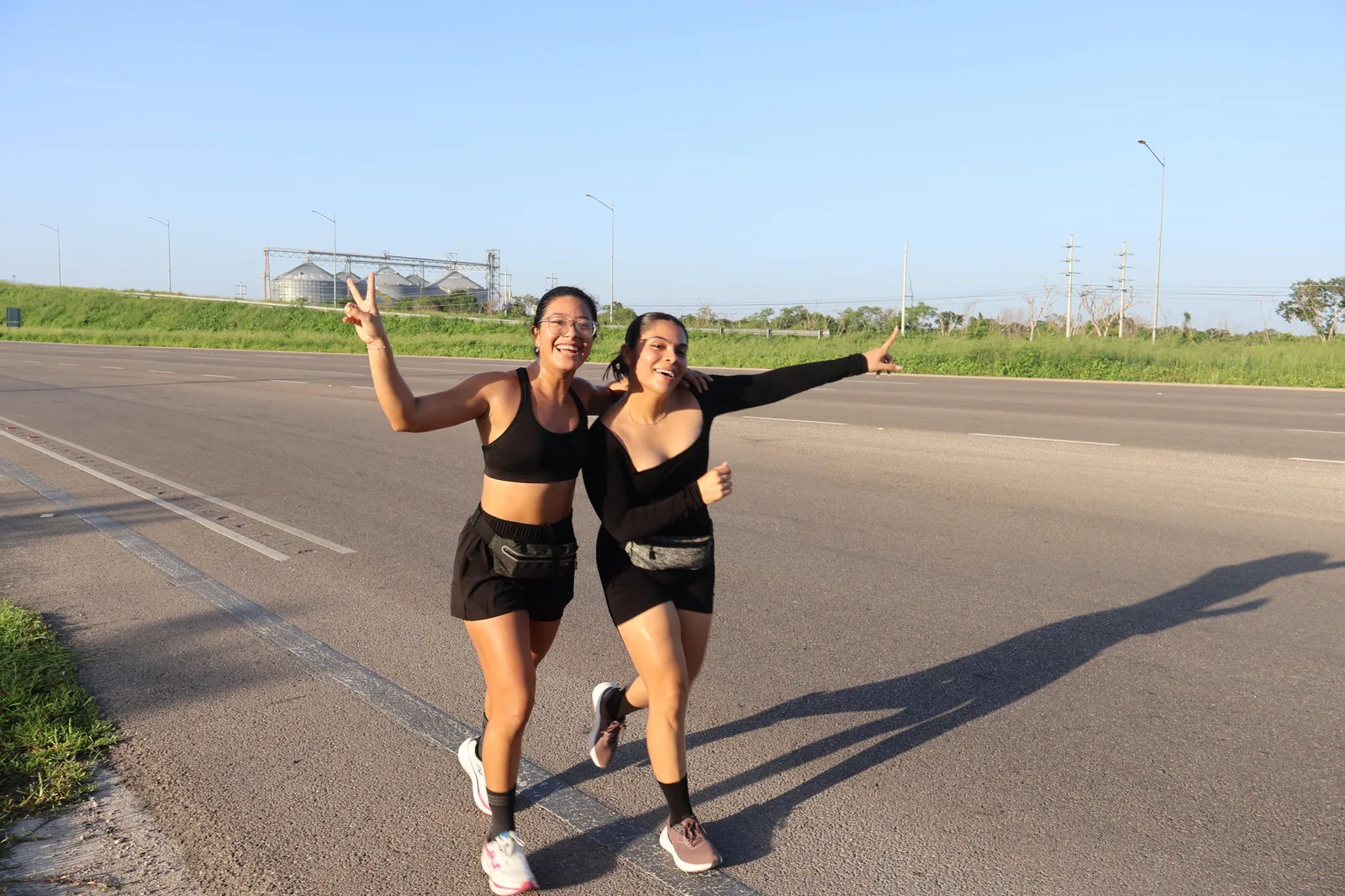 Running and Coffee Shot and Run